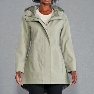 George rain jacket light olive green women's size M